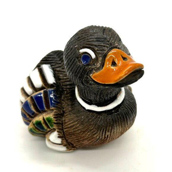 Artesania Rinconada Mallard Duck Figurine Hand-Painted Ceramic Collectible Decor - Picture 4 of 10